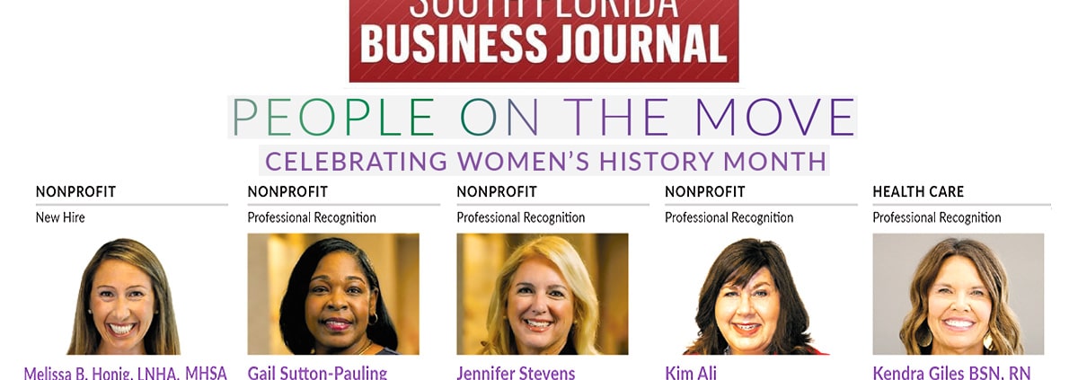 5 women leaders at John Knox Village recognized by South Florida Business Journal during Women's History Month