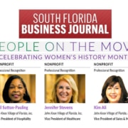 5 women leaders at John Knox Village recognized by South Florida Business Journal during Women's History Month