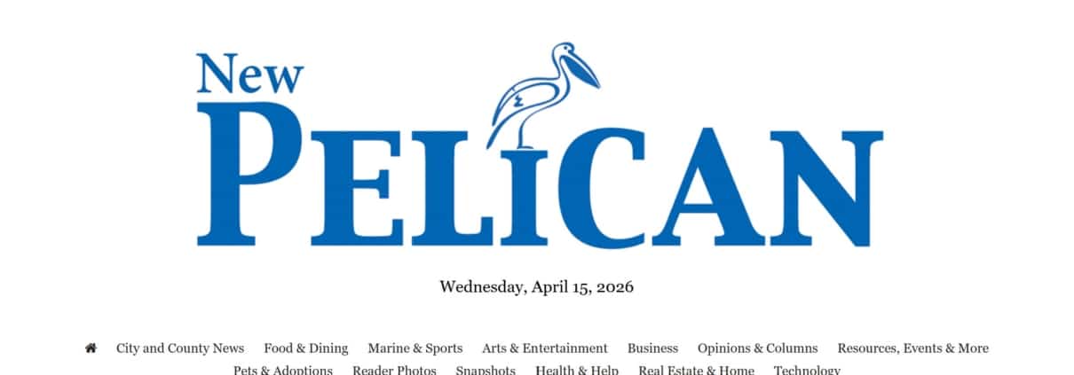 The New Pelican publication masthead and logo