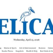 The New Pelican publication masthead and logo