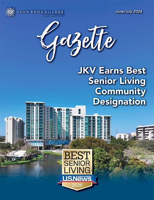 Magazine cover for Gazette - Westlake building lake