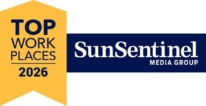 Sun Sentinel Top Workplaces 2026 badge